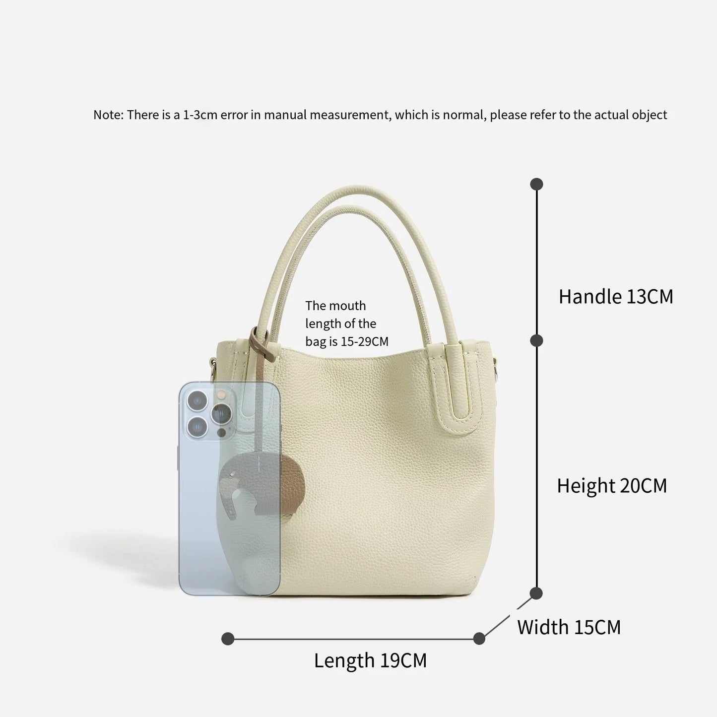 Leather Crossbody Bucket Bag for Women - Stylish Commuter Accessory-3