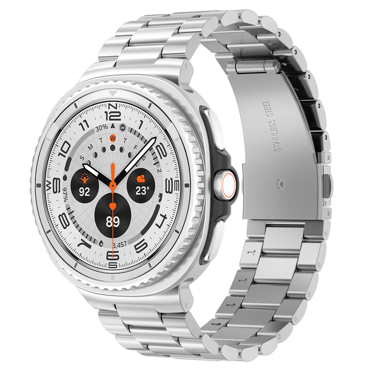 Samsung Galaxy Watch 8 Classic Stainless Steel Metal Strap - Pejayz