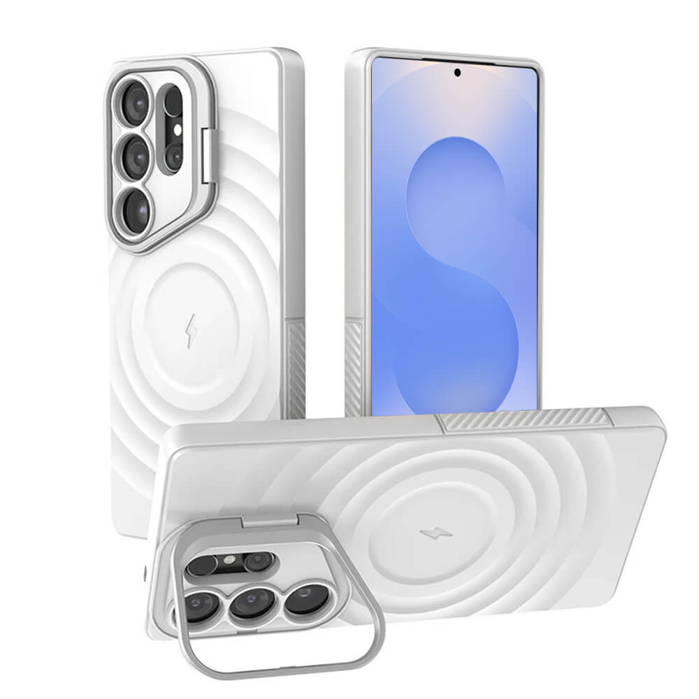 Shockproof Camera Lens Stand Case For Galaxy S25 With MagSafe - Pejayz
