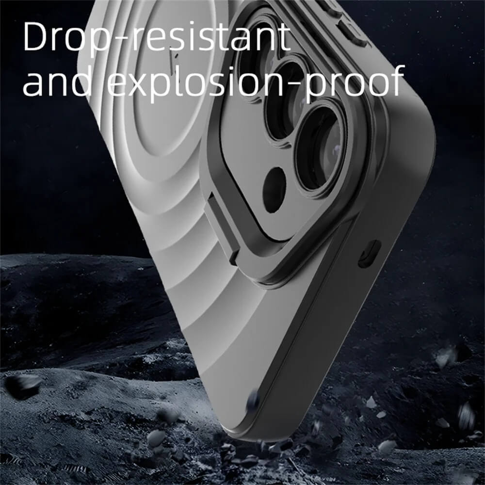 Shockproof Camera Lens Stand Case For Galaxy S25 With MagSafe - Pejayz
