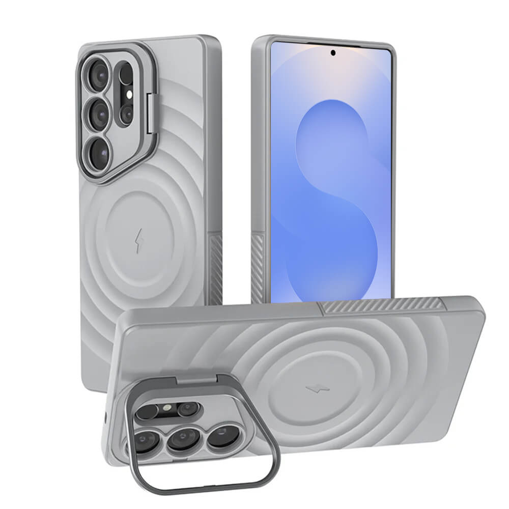Shockproof Camera Lens Stand Case For Galaxy S25 With MagSafe - Pejayz