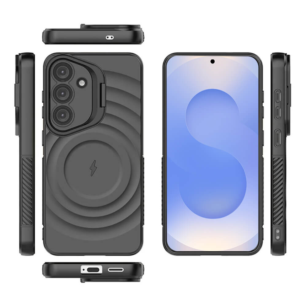 Shockproof Camera Lens Stand Case For Galaxy S25 With MagSafe - Pejayz