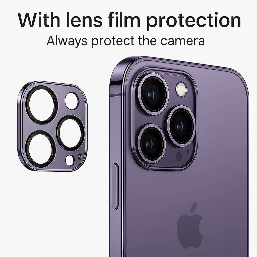 iPhone 16 Pro Max Case with Camera Lens Cover – Pejayz