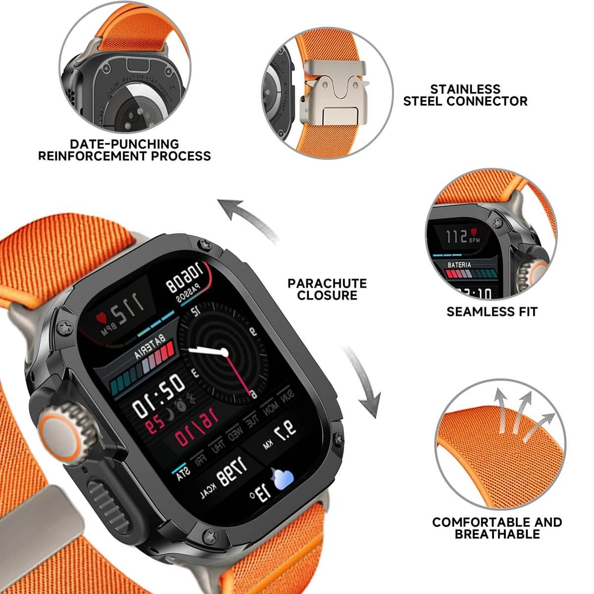 Apple Watch Ultra 2 Strap Sports Nylon with Case - Pejayz