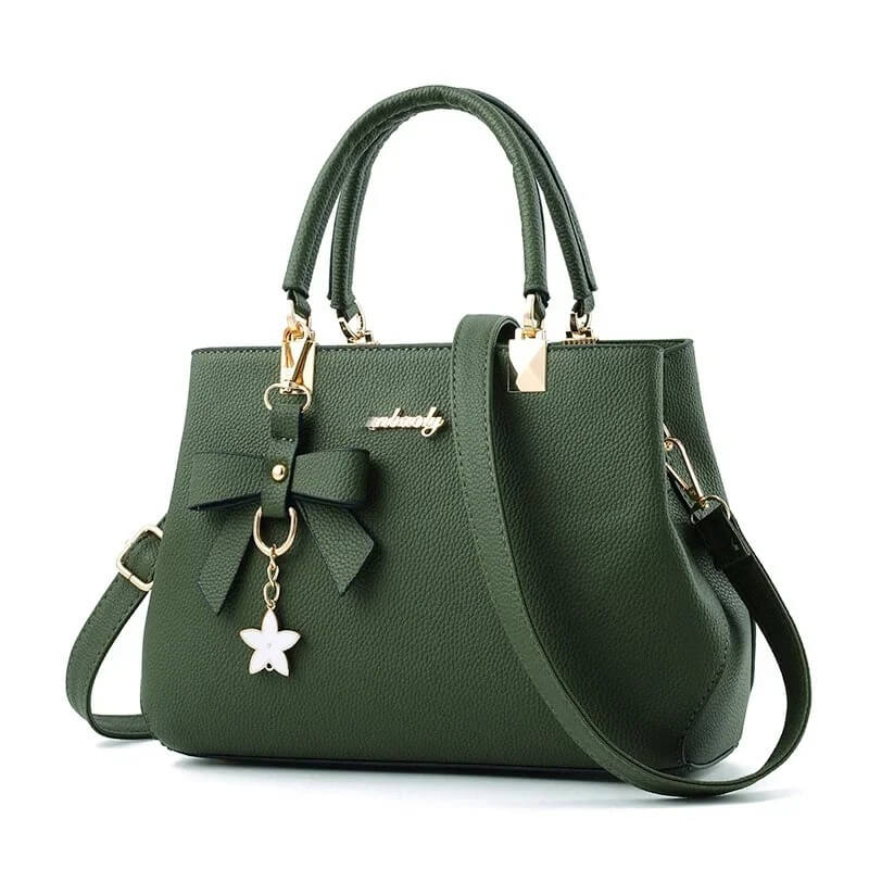 Elegant Black PU Leather Handbags with Shoulder Strap UK