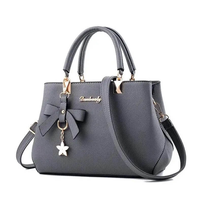Elegant Black PU Leather Handbags with Shoulder Strap UK