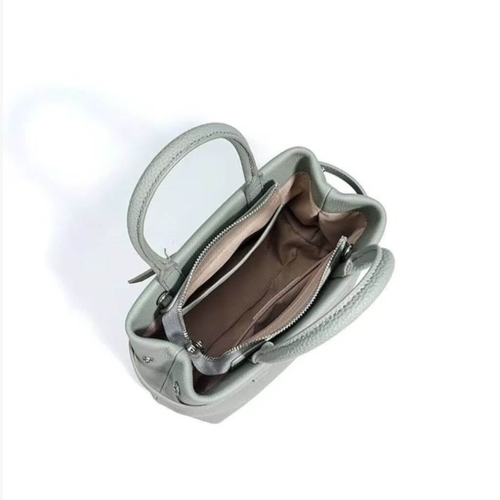 Top Handle Genuine Leather Designer Bag