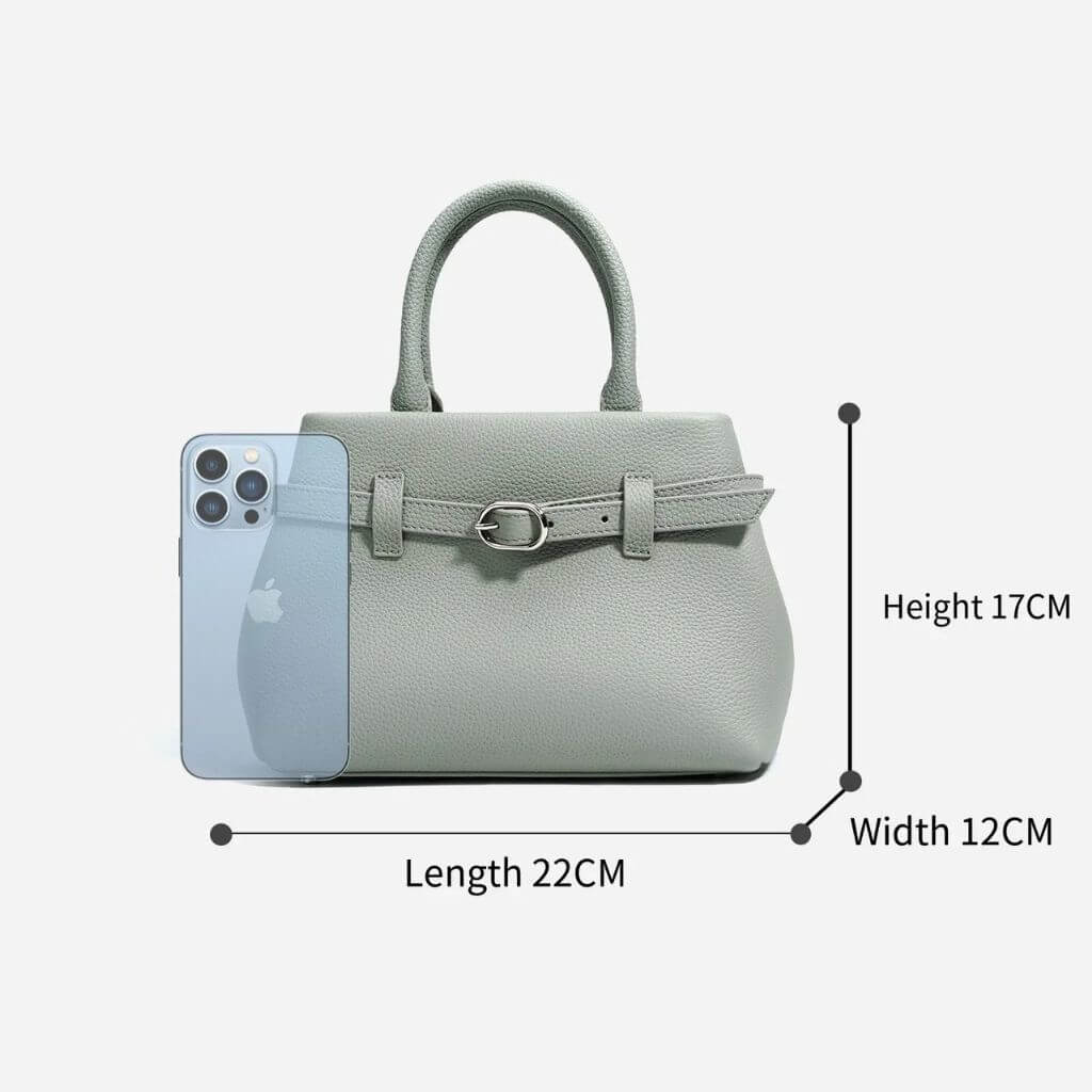 Top Handle Genuine Leather Designer Bag