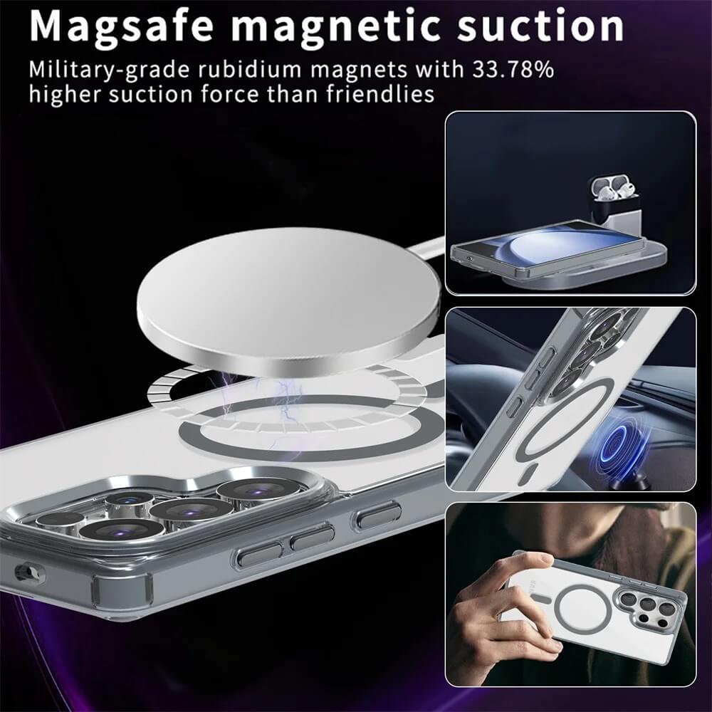 Translucent Shockproof Case For Galaxy S25 With MagSafe - Pejayz
