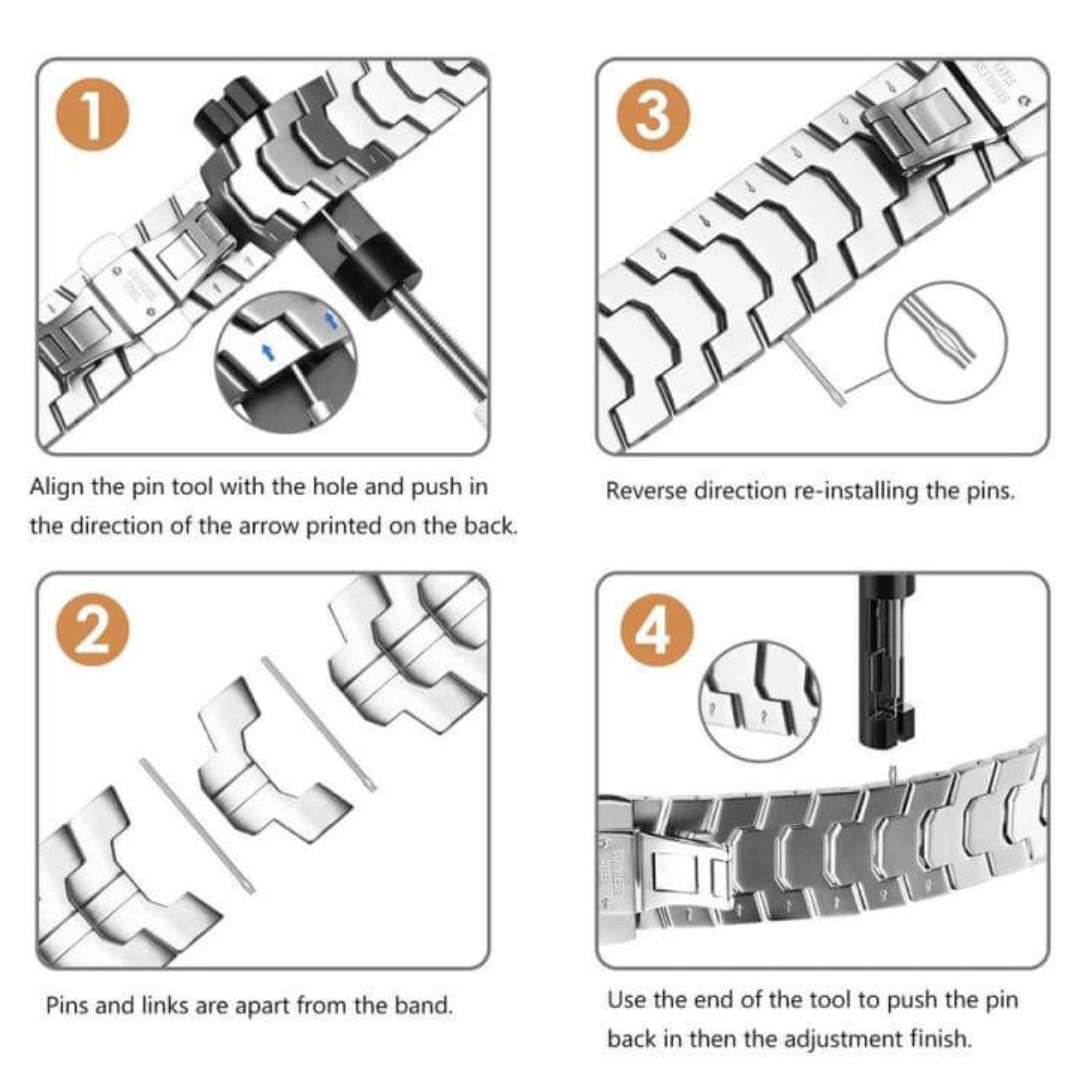Samsung Galaxy Watch Ultra Strap Two Tone Stainless Steel - Pejayz