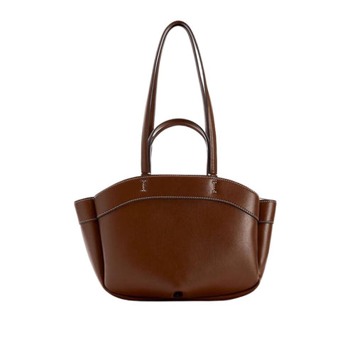 Women’s Retro PU Leather Tote Bag - Pejayz