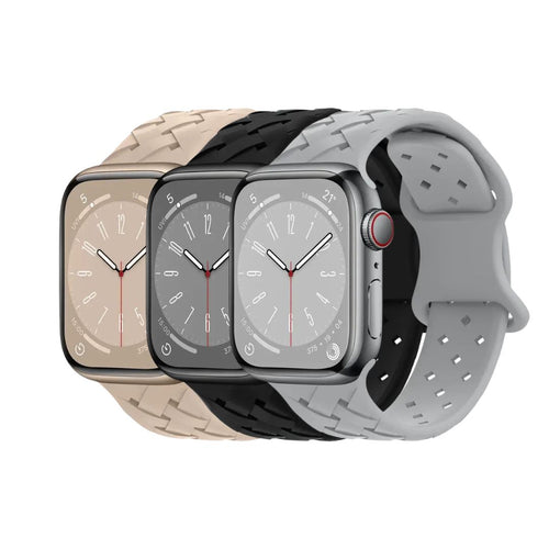 Apple Watch Series 10 Woven Style Silicone Watch Strap - Pejayz