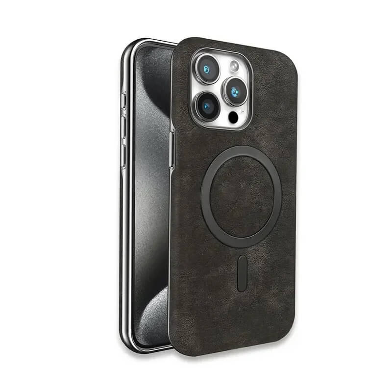iPhone 15 Pro Case – Vintage Leather MagSafe Cover | Pejayz