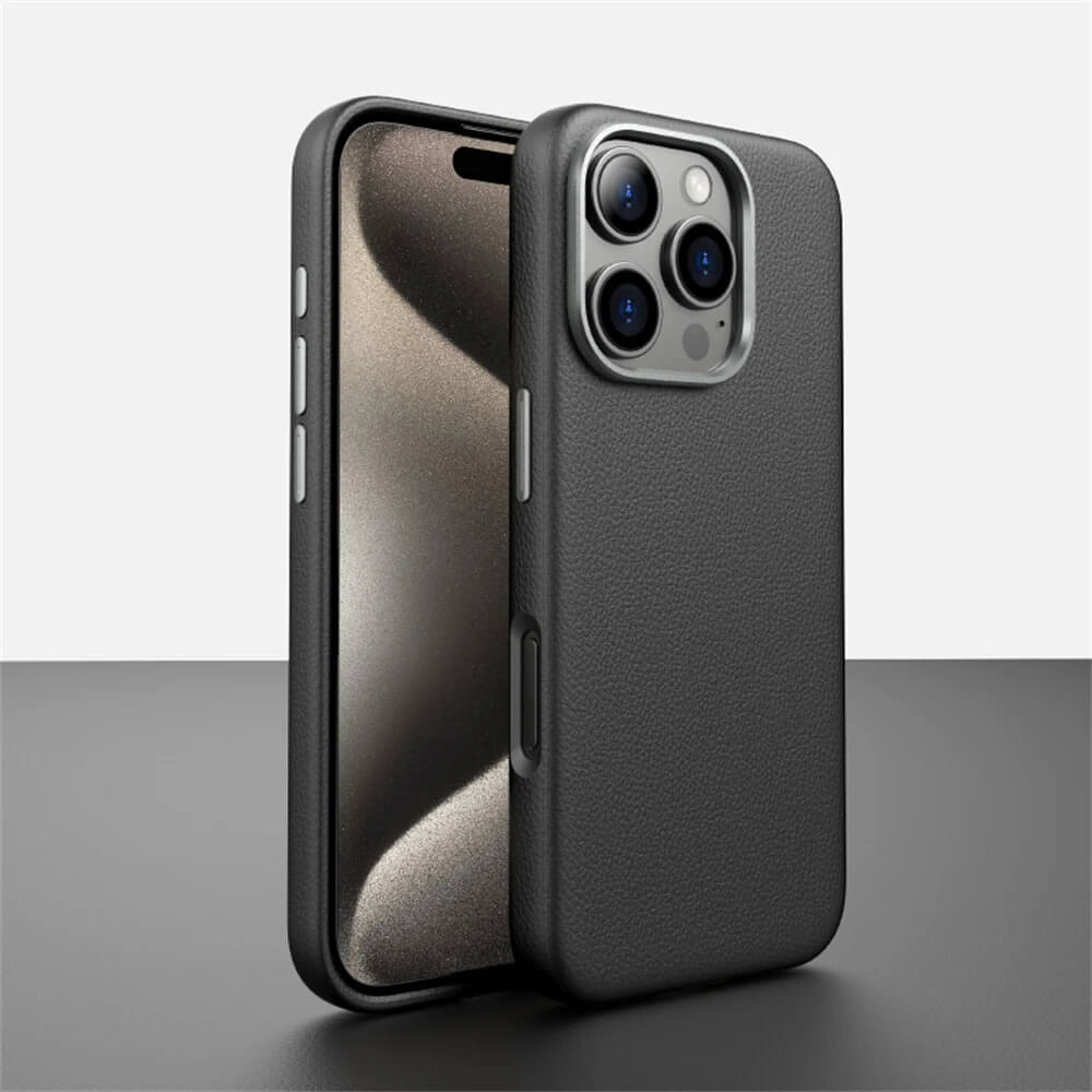iPhone 16 Pro Premium Leather Magnetic Case - Pejayz
