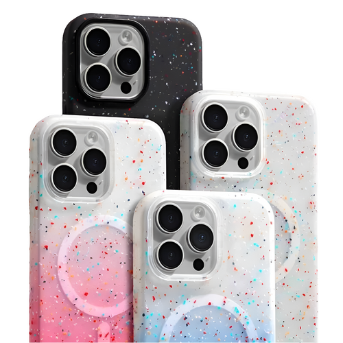 iPhone 16 Pro Case – Translucent Cover with Ink Dot Design | Pejayz