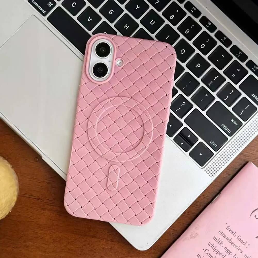 iPhone 16 Pro Max with Luxury Woven Pattern Design - Pejayz