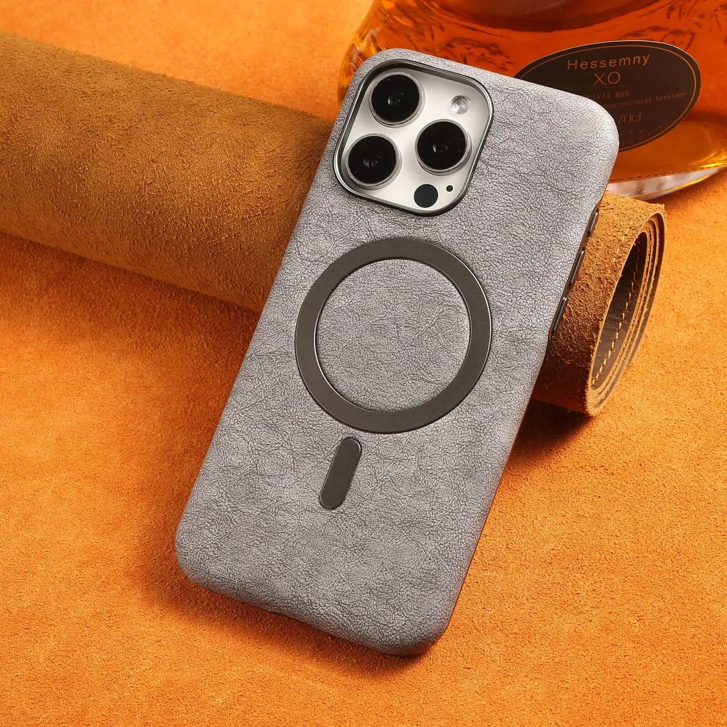 iPhone 15 Pro Case – Vintage Leather MagSafe Cover | Pejayz