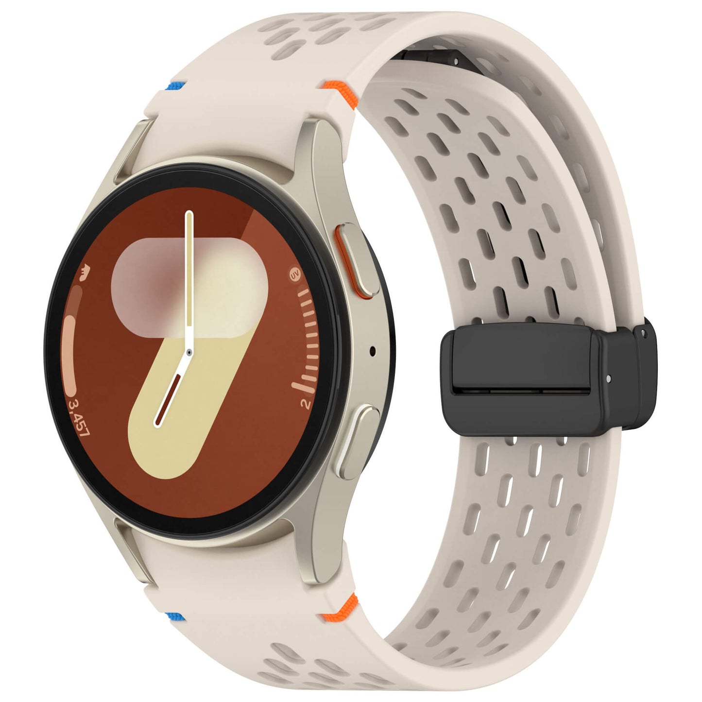 Sporty Silicone Strap For Samsung Galaxy Watch 7 And Watch 6
