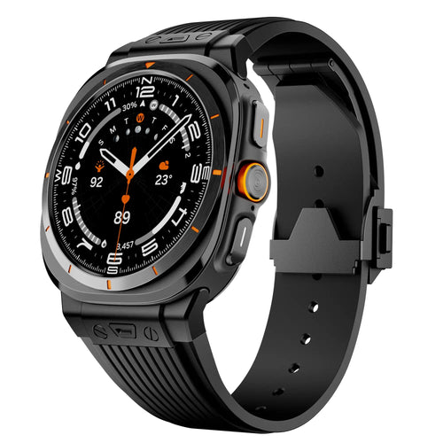 Samsung Galaxy Watch Ultra Strap Stainless Steel with Silicone - Pejayz