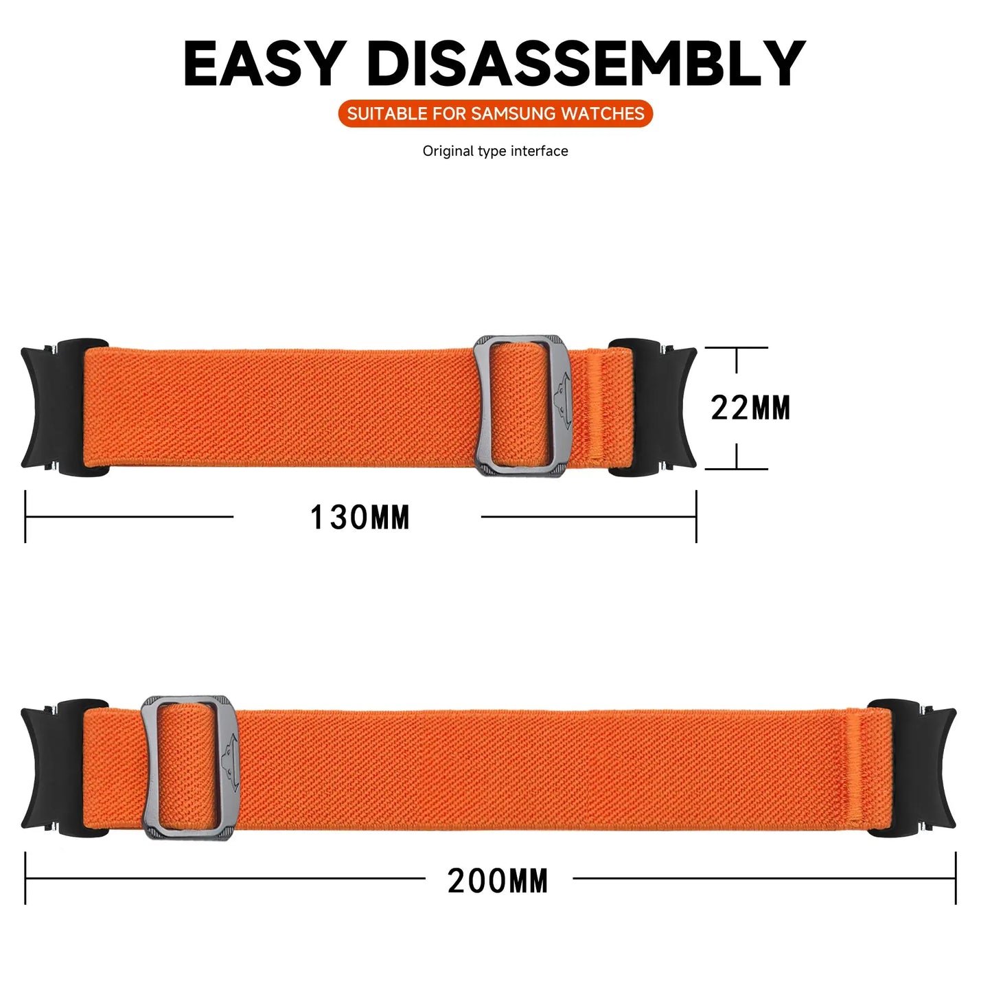 Elastic Nylon Band For Samsung Galaxy Watch 7