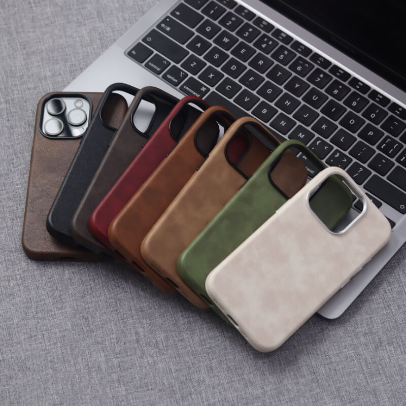 iPhone 16 Pro Case with MagSafe and Leather Design - Pejayz