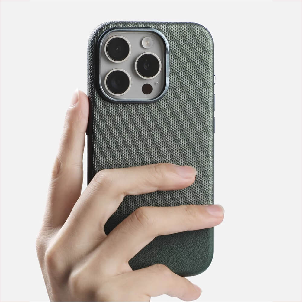 iPhone 16 Series Luxury Duo Tone Leather Case