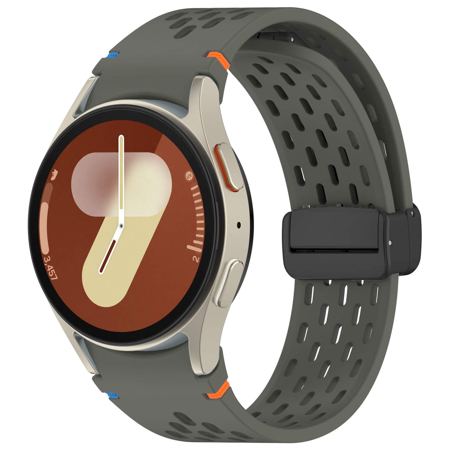 Sporty Silicone Strap For Samsung Galaxy Watch 7 And Watch 6