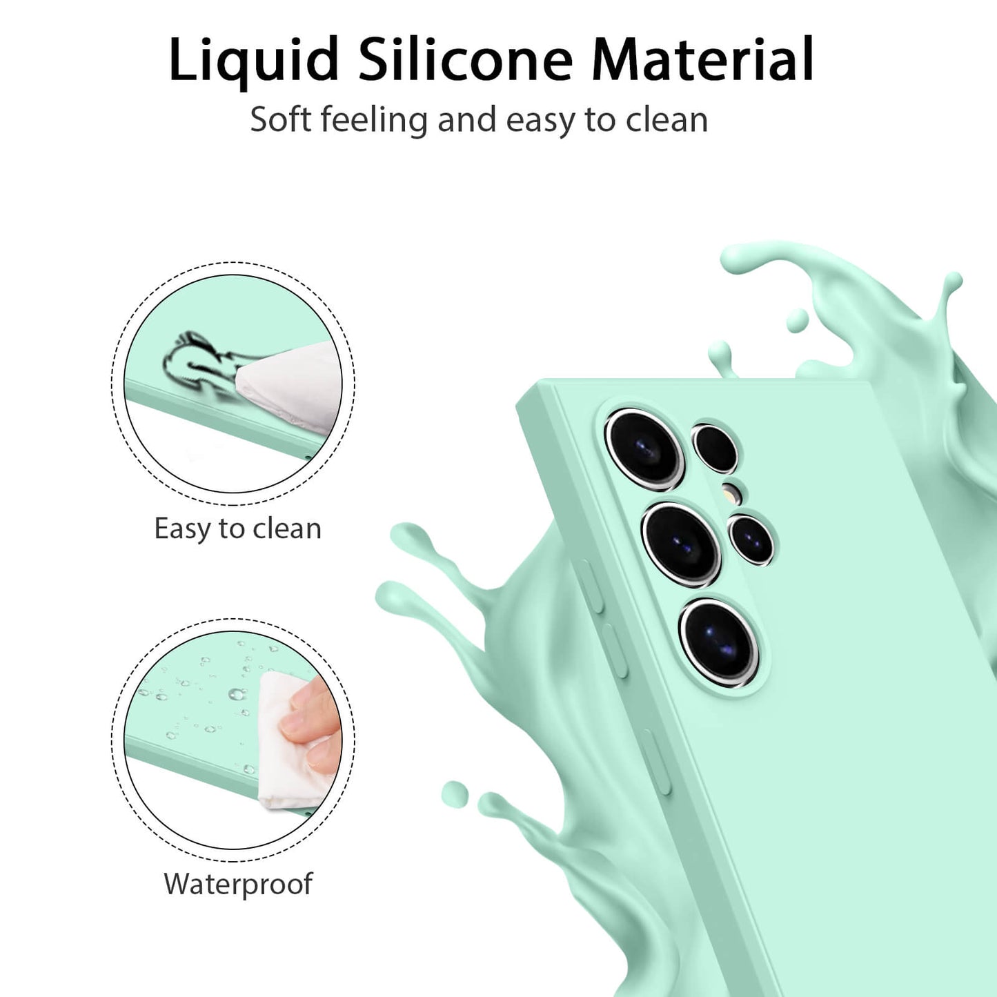 Soft Silicone Phone Case For Samsung Galaxy S24 Ultra - Pejayz