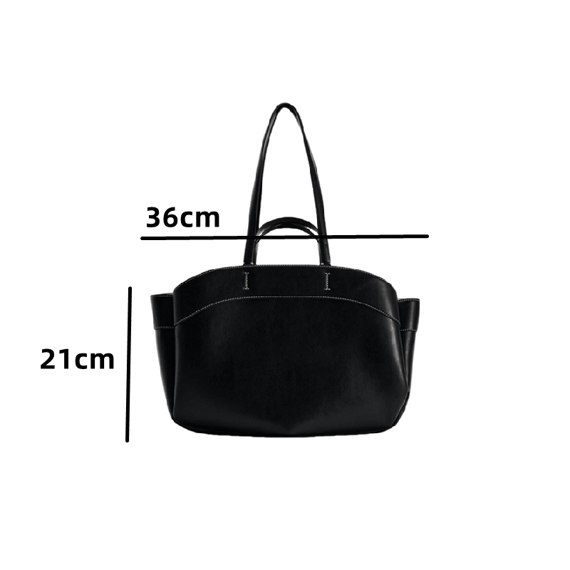 Women’s Retro PU Leather Tote Bag - Pejayz