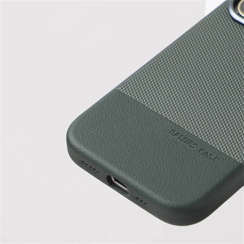 iPhone 16 Series Luxury Duo Tone Leather Case