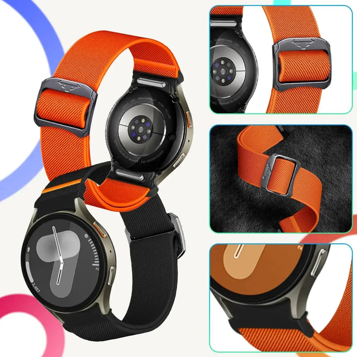 Elastic Nylon Band For Samsung Galaxy Watch 7
