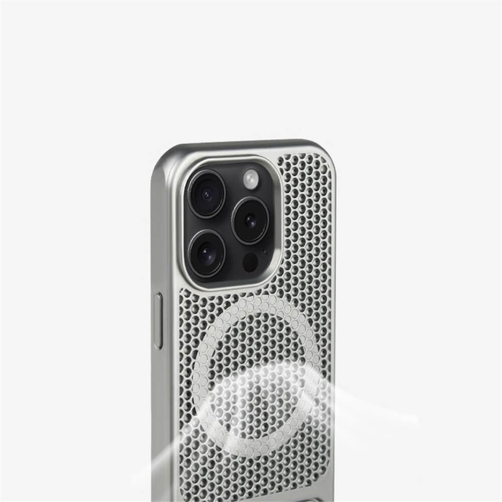 Shock Proof Titanium Case For iPhone With Built-in Metal Stand