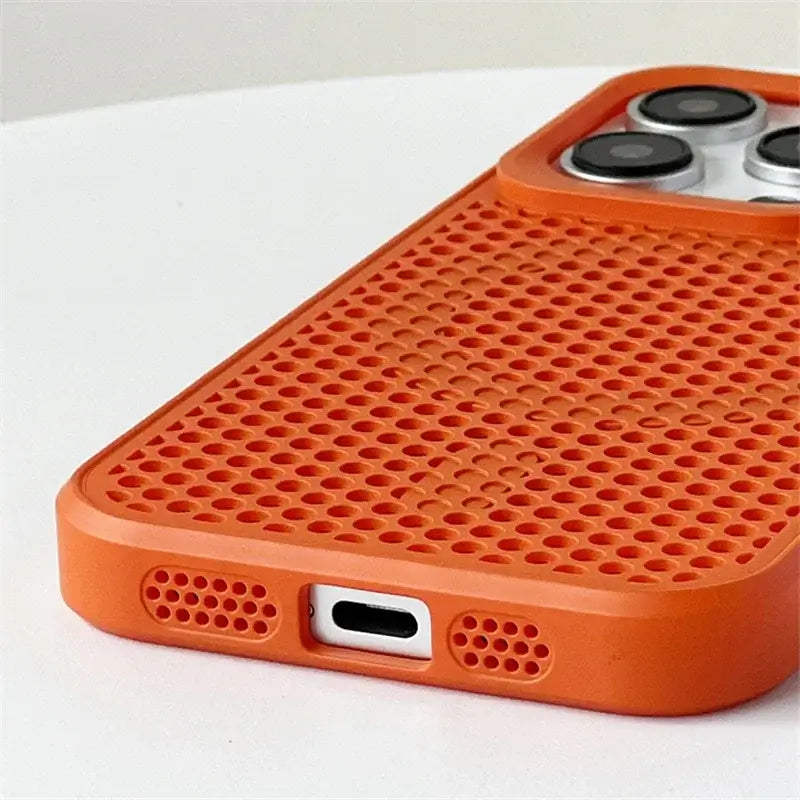 Mesh MagSafe Case For iPhone 16 Magnetic Wireless Charging Cover
