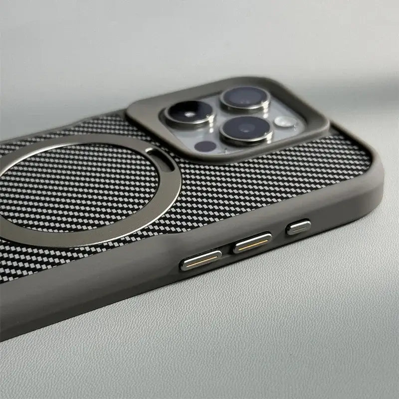 iPhone 15 Pro Case – Magnetic Shockproof Carbon Fiber Cover | Pejayz