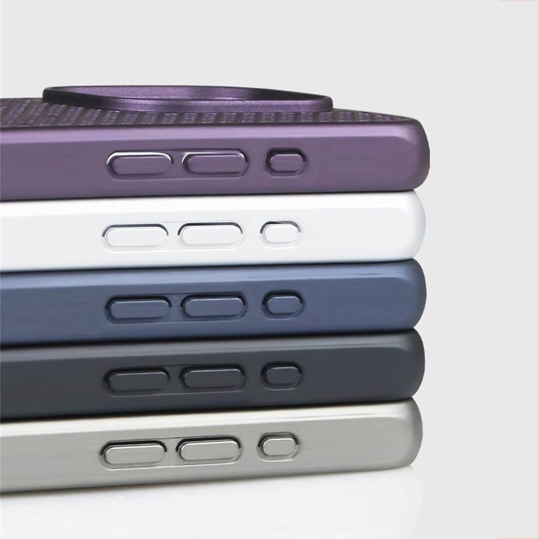Shock Proof Titanium Case For iPhone With Built-in Metal Stand