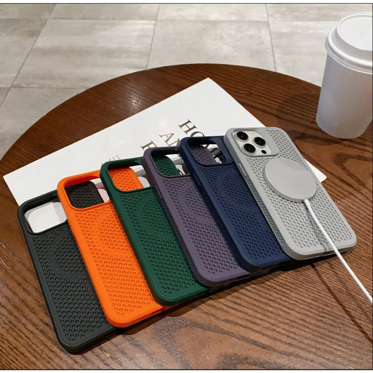 Mesh MagSafe Case For iPhone 16 Magnetic Wireless Charging Cover