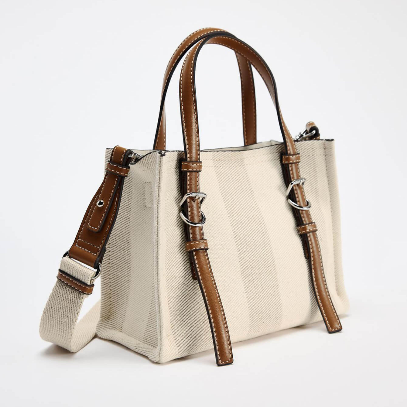 Brown & Yellow Crossbody Handbag