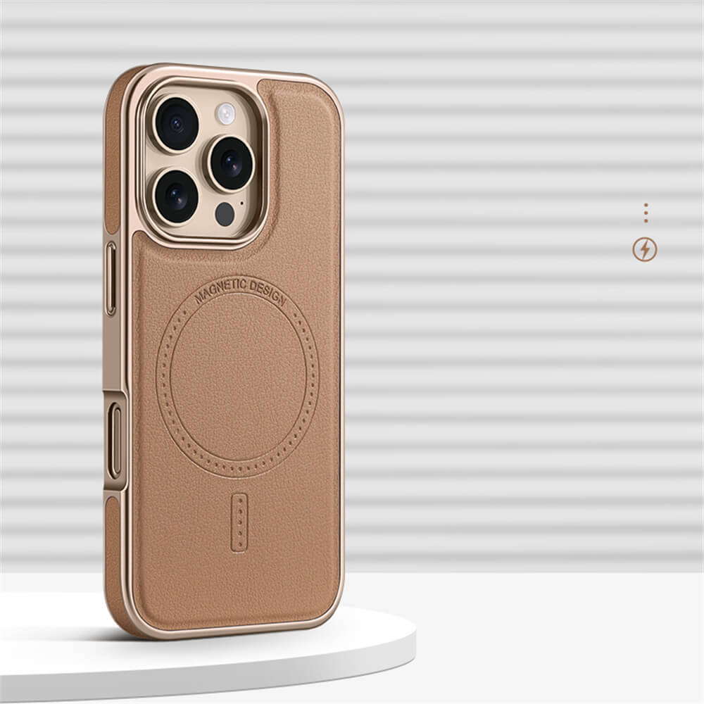 iPhone 16 Pro Max Case – Luxury Leather MagSafe Cover | Pejayz
