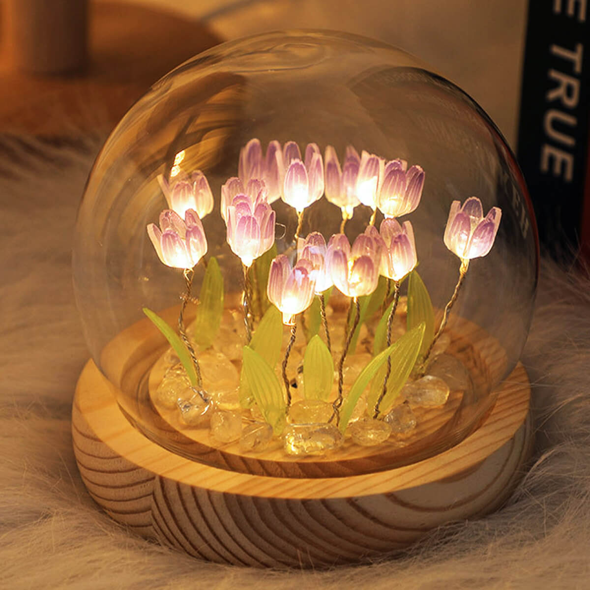 Tulip LED Night Lamp Set Table Lamp for Bedroom Living Room | Pejayz