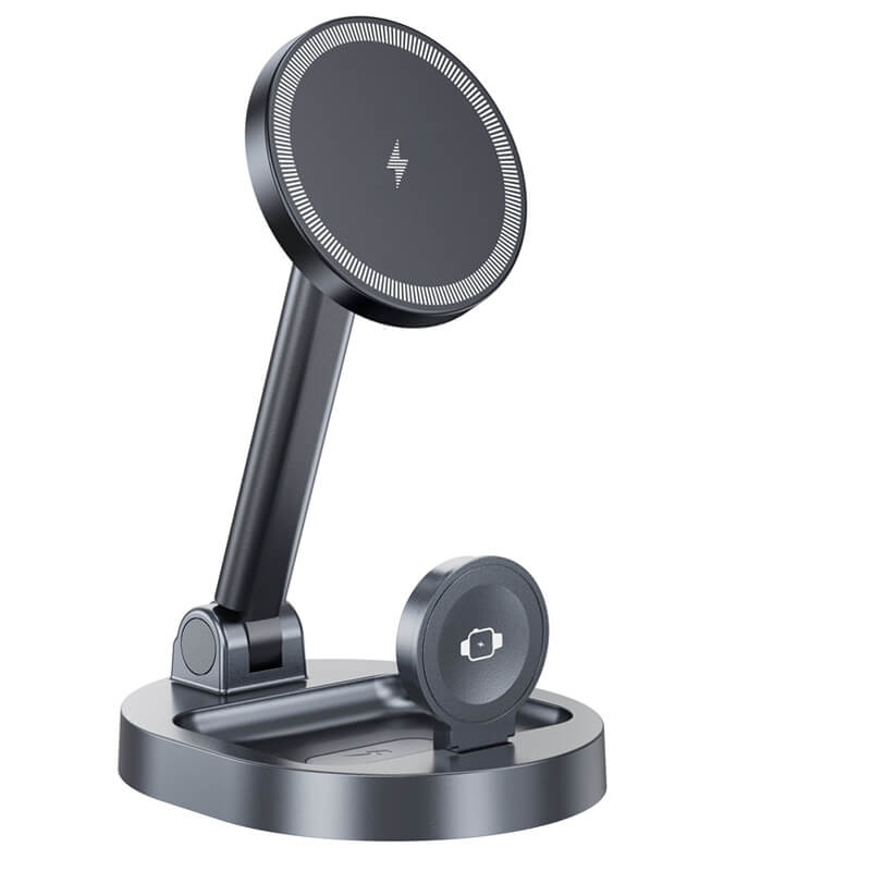 3 In 1 Foldable Wireless Charger Stand Pad For iPhone And Apple Watch Airpods - Pejayz