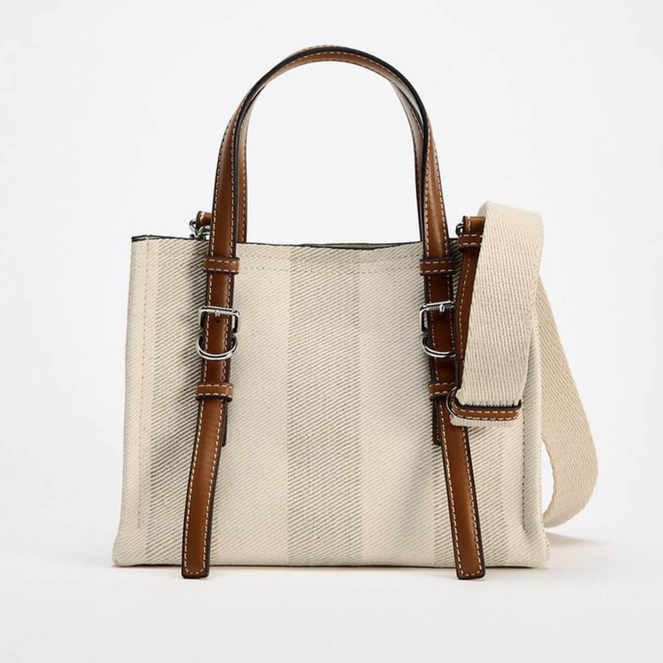 Brown & Yellow Crossbody Handbag