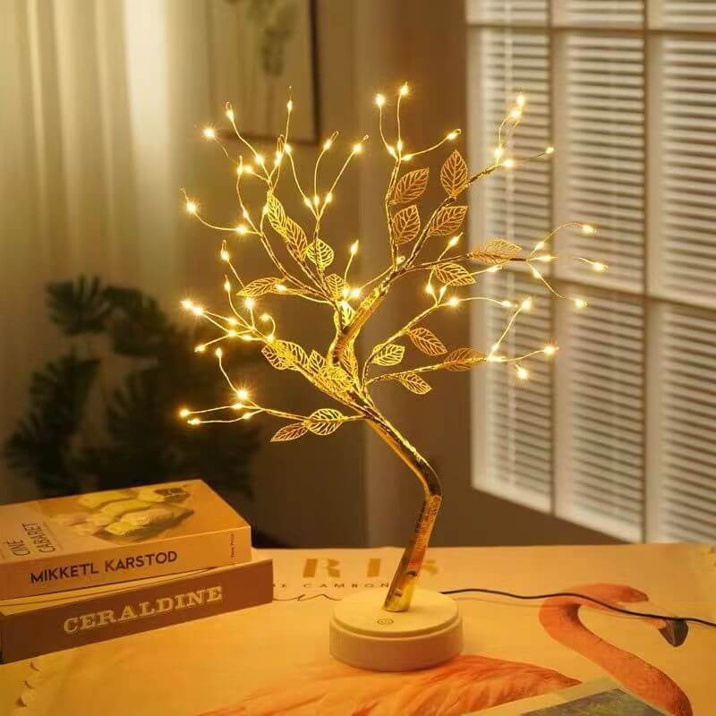 Table Tree Night Light USB Powered Cherry Blossom LED Bonsai - Pejayz