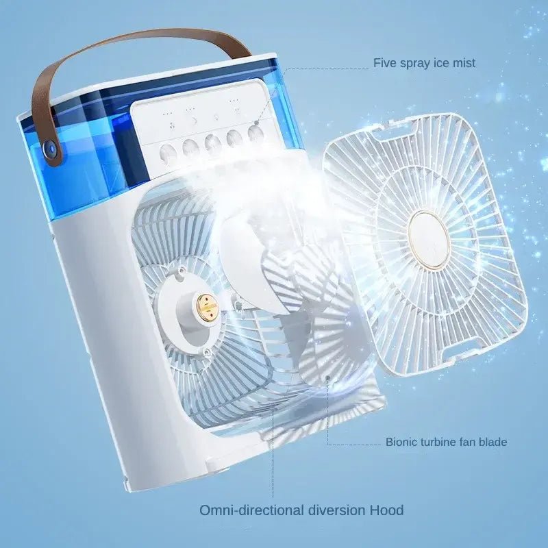 Mini Portable Air Cooler Ice Misting Fan - Pejayz