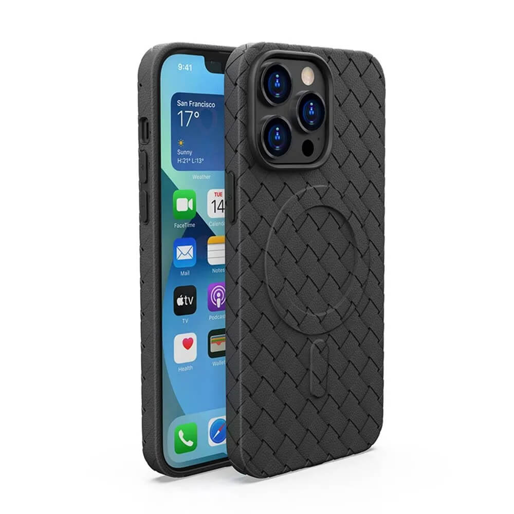 iPhone 16 Pro Max Case – Luxury Woven Pattern Design | Pejayz