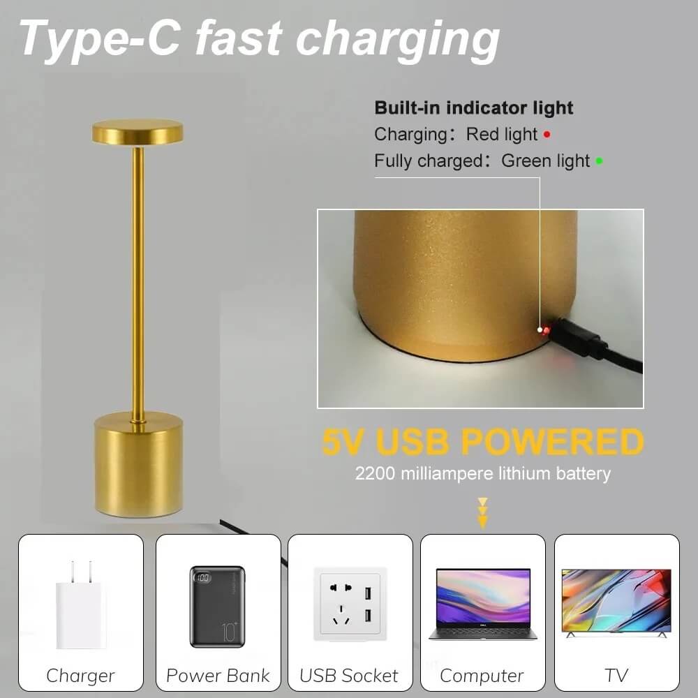 Classic Rechargeable Touch LED Desk Lamp