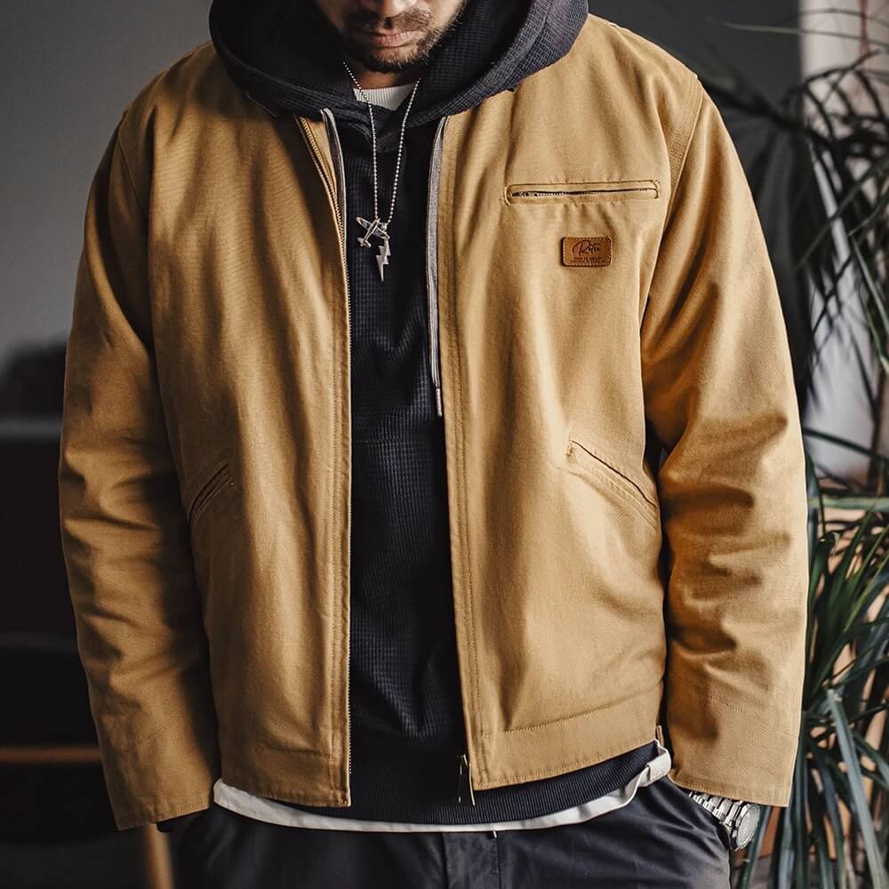 Retro Canvas Detroit Jacket For Men