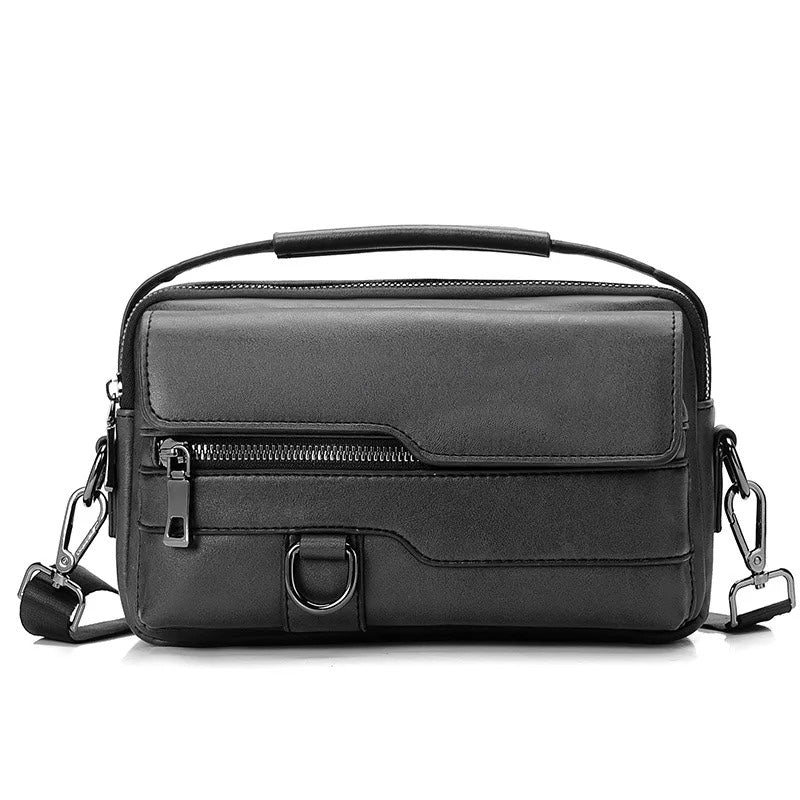 Men's Crossbody Small Shoulder Bag Leather