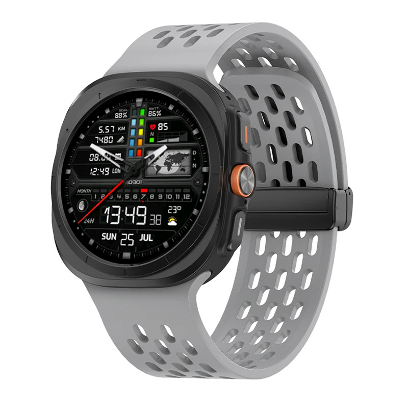Samsung Galaxy Watch Ultra Magnetic Silicone Sporty Strap