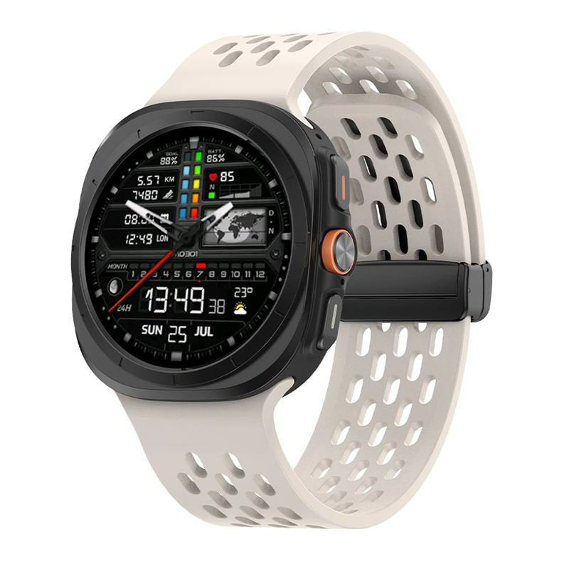 Samsung Galaxy Watch Ultra Magnetic Silicone Sporty Strap