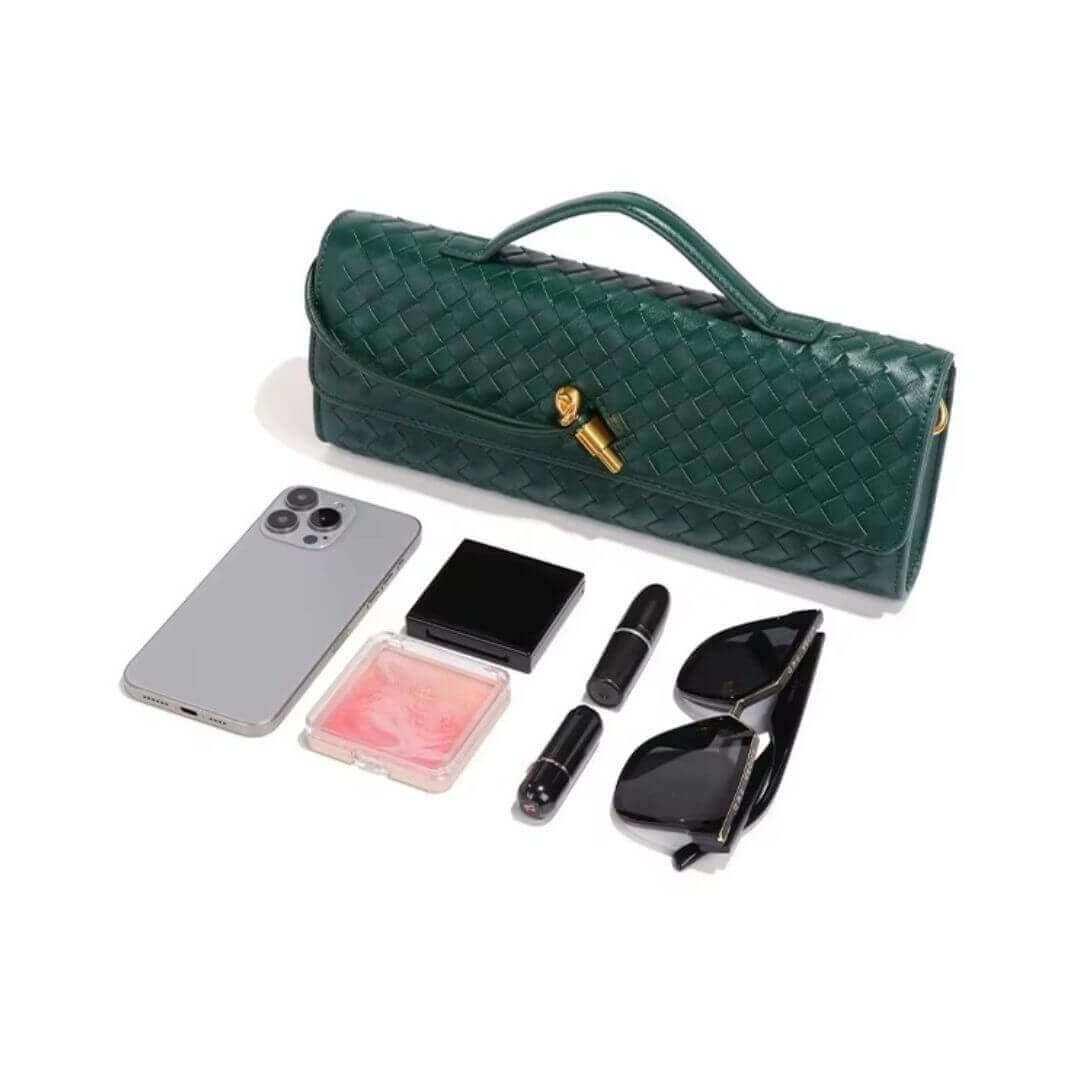 Luxury Black Leather Clutch Bag for Women | UK Fashion Accessory